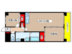 セントラルハイツ植田の物件間取画像